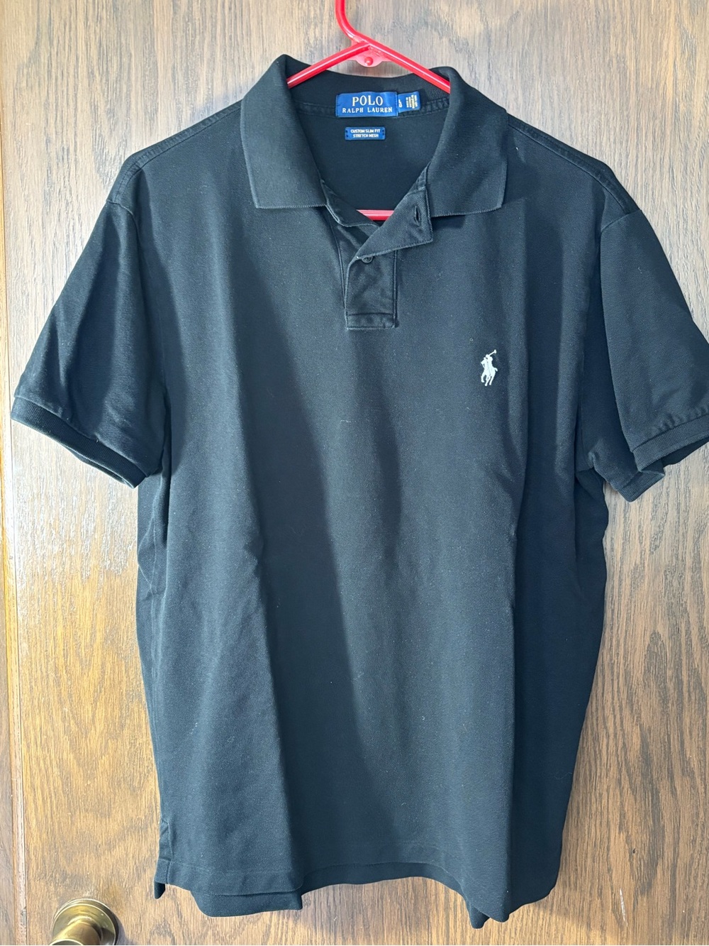 Polo by Ralph Lauren Black Polo Shirt with White Pony Logo